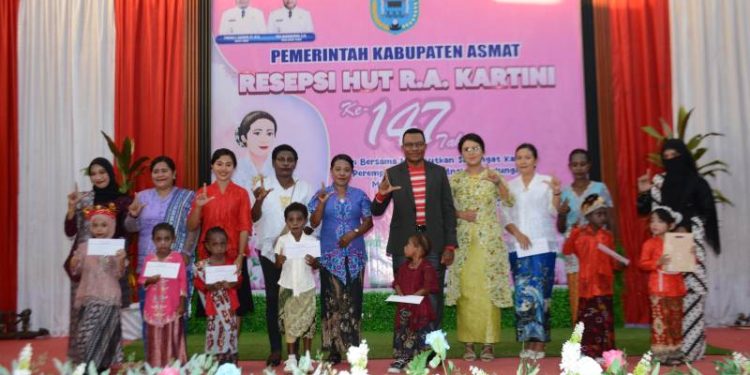 Resepsi HUT Kartini ke-147, Bupati Asmat Ajak Partisipasi Perempuan dalam Percepatan Pengentasan Kemiskinan dan Stunting