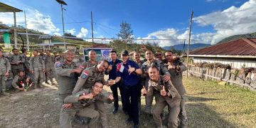 Jaga Mental dan Fisik Personel di Puncak, Satgas Damai Cartenz Gelar Layanan
