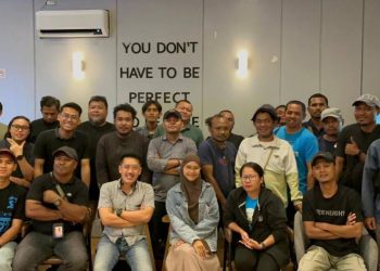 Perkuat Sinergi Informasi, Satgas Damai Cartenz Jalin Silaturahmi dengan Wartawan di Timika