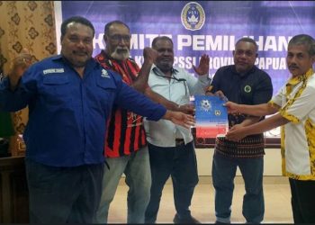 Tim 9 Legenda Persipura Resmi Deklarasikan Dukungan untuk Matius Fakhiri di PSSI Papua 1
