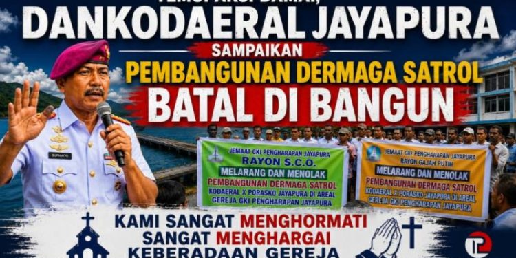 Temui Aksi Massa Damai, Dankodaeral X Jayapura Sampaikan Pembangunan Dermaga Satrol Batal di Bangun
